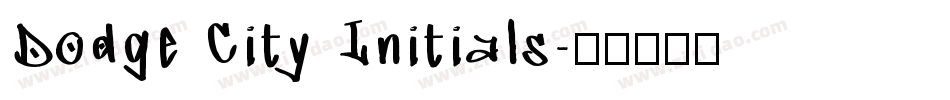 Dodge City Initials字体转换